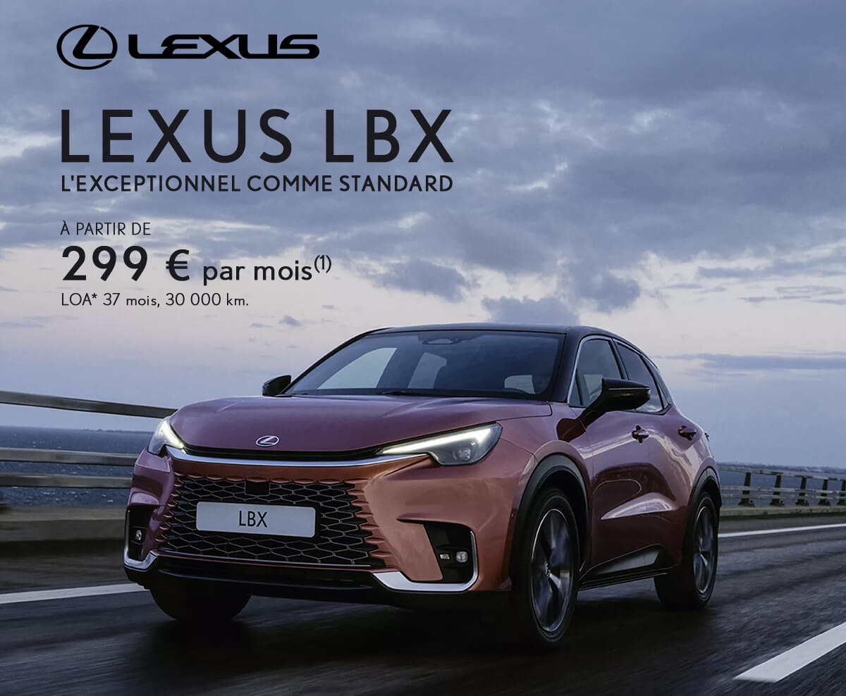 LEXUS LBX À PARTIR DE 299€/MOIS